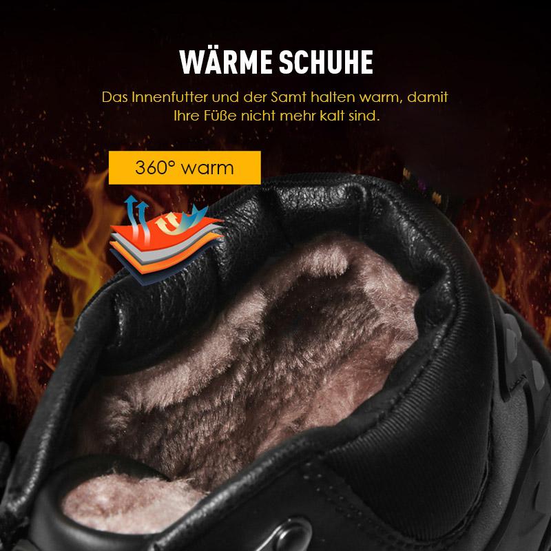 Fansgemacht Winter High-Top mit dicken Sohlen warme Baumwollstiefel Herrenschuhe