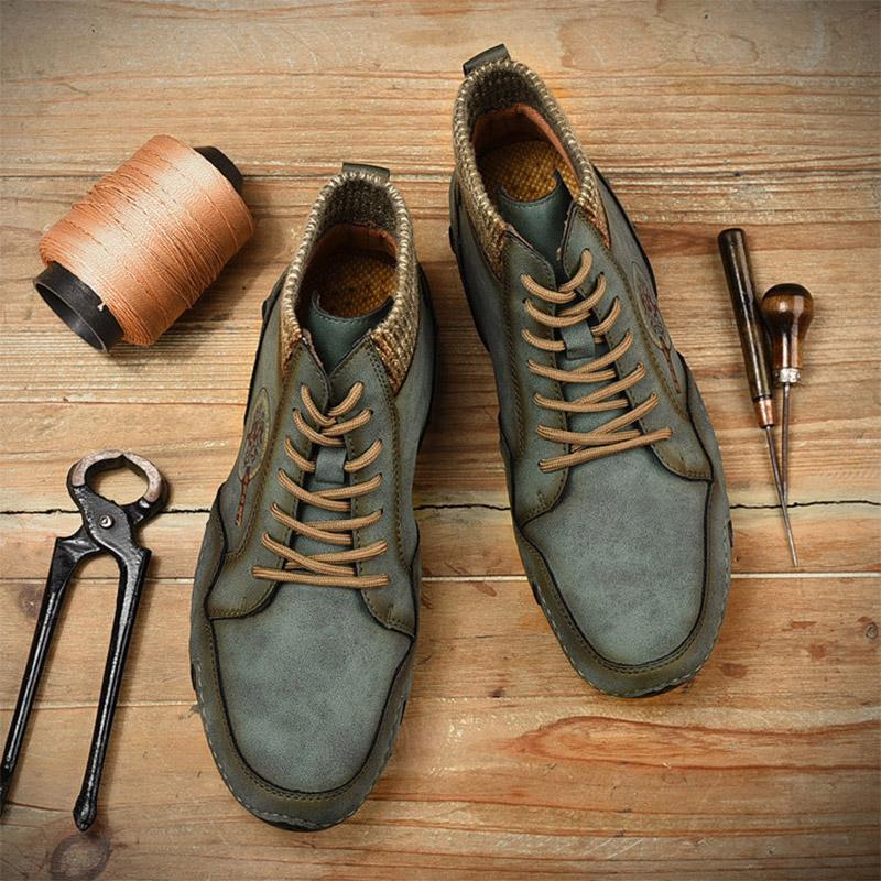FansGemacht New Style Casual plus Baumwollschnürstiefel für Herren