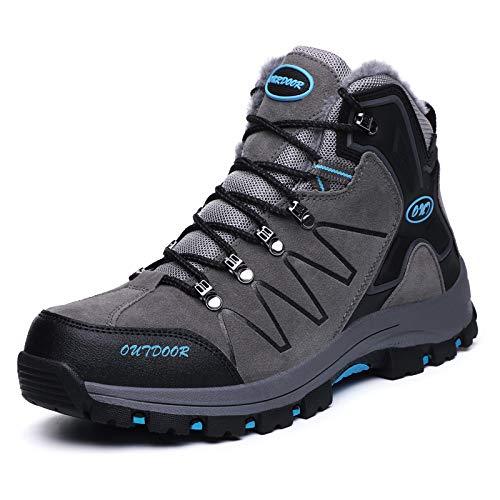 FansGemacht Winter Stiefel Herren Schnee Stiefel Wasserdichte Warm Gefütterte Knöchelstiefel Outdoor-Stiefel