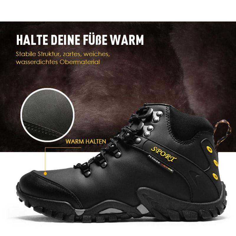 Fansgemacht Winter High-Top mit dicken Sohlen warme Baumwollstiefel Herrenschuhe