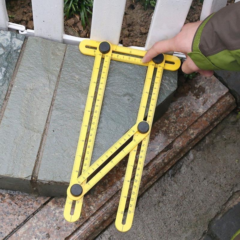 Fansgemacht Faltregel zur Messung mehrerer Winkel Aluminiumlegierung