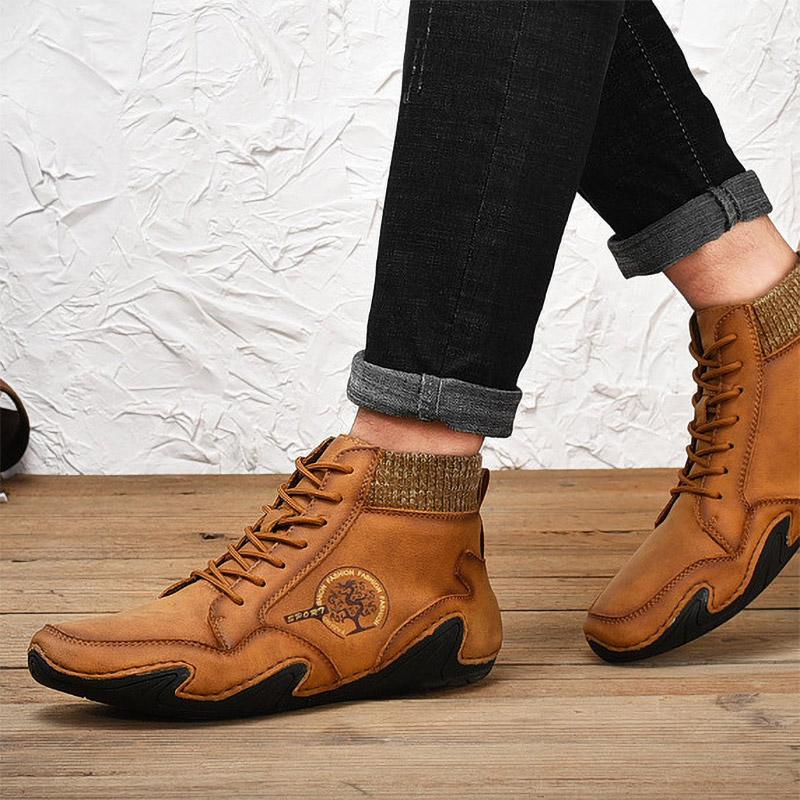 FansGemacht New Style Casual plus Baumwollschnürstiefel für Herren