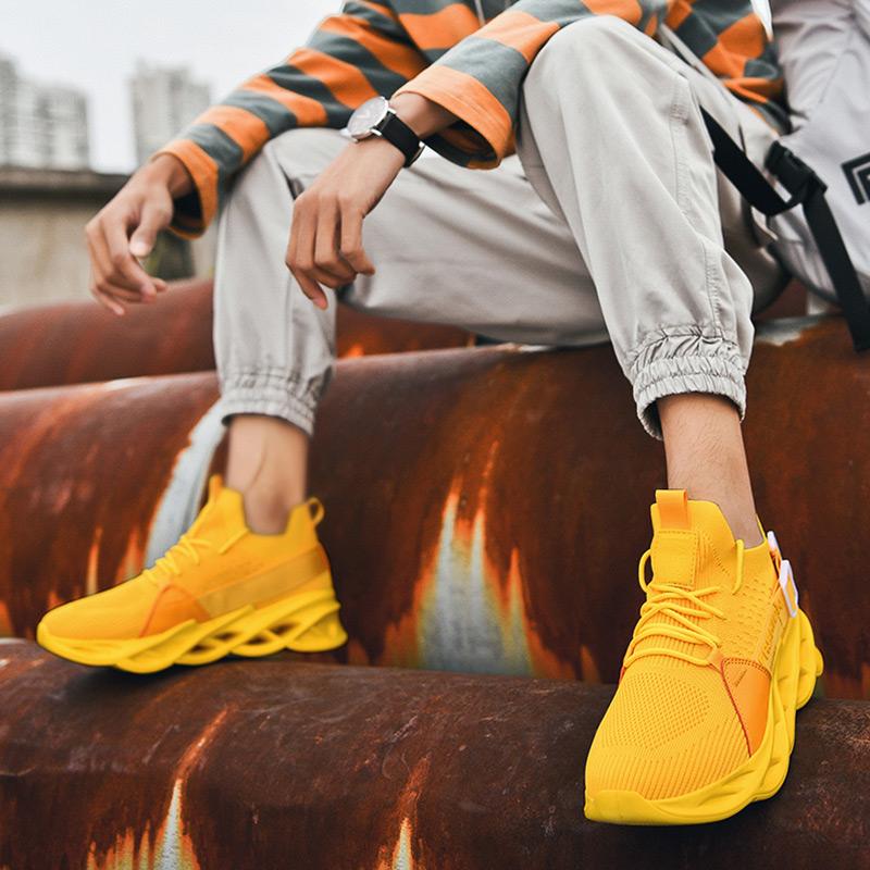 FansGemacht Modische, leichte und atmungsaktive Mesh-Laufschuhe