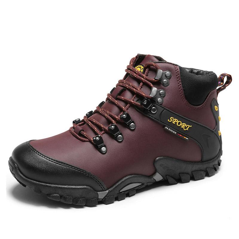 Fansgemacht Winter High-Top mit dicken Sohlen warme Baumwollstiefel Herrenschuhe