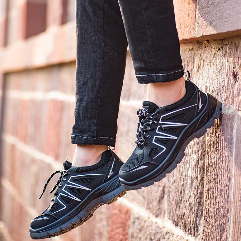 Männer Stahl Kappe Outdoor Arbeits Schuhe Casual Schutz Schuhe