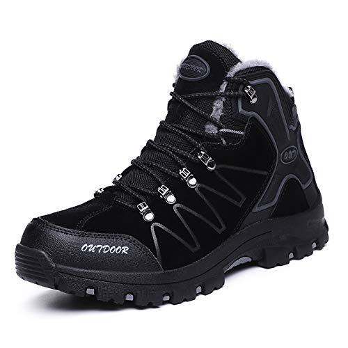 FansGemacht Winter Stiefel Herren Schnee Stiefel Wasserdichte Warm Gefütterte Knöchelstiefel Outdoor-Stiefel