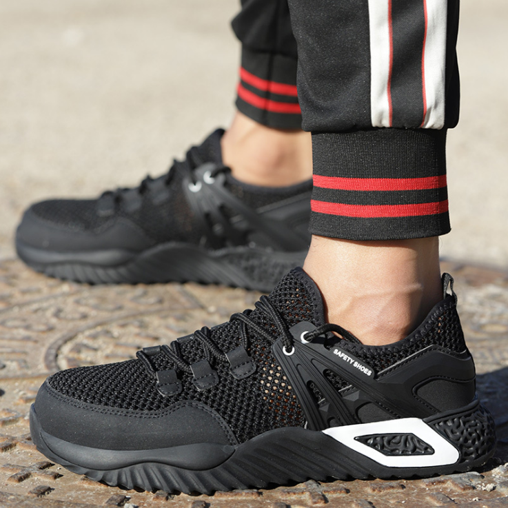 FansGemacht Sommer neue Anti-Smashing atmungsaktive Arbeitsschutzschuhe
