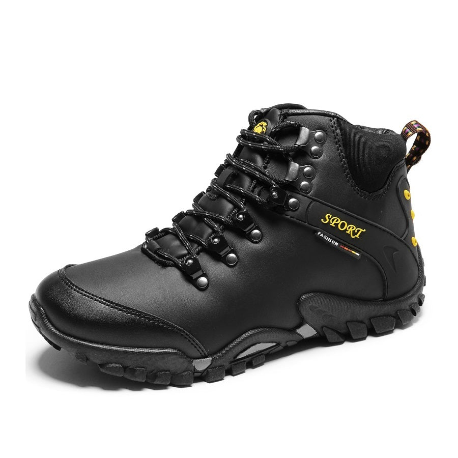 Fansgemacht Winter High-Top mit dicken Sohlen warme Baumwollstiefel Herrenschuhe