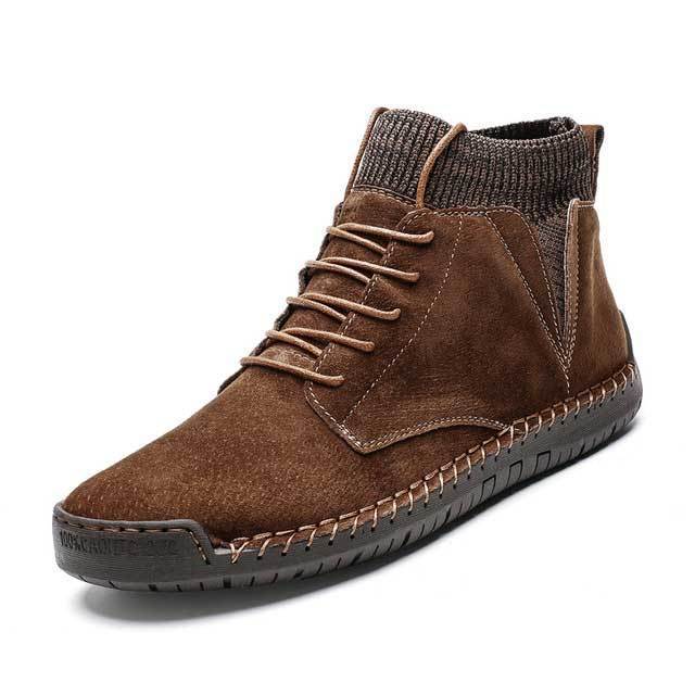 FansGemacht Männer Schnee Stiefel Winter Plüsch Warme Männer Motorrad Stiefel Lace-Up Non-slip