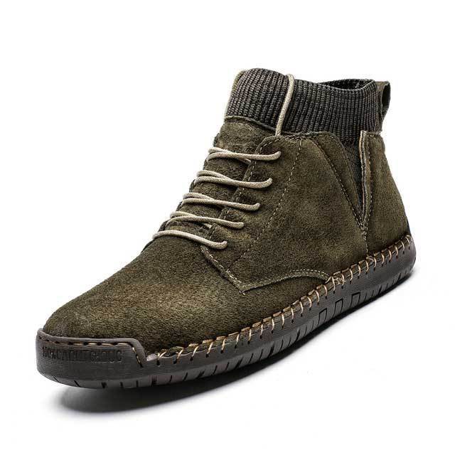 FansGemacht Männer Schnee Stiefel Winter Plüsch Warme Männer Motorrad Stiefel Lace-Up Non-slip