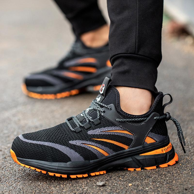 FansGemacht Superleichte atmungsaktive rutschfeste Schutzschuhe Arbeitsschuhe