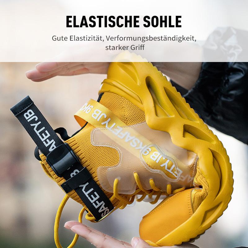 FansGemacht Gewebte atmungsaktive Arbeitsschuhe mit Stahlkappe