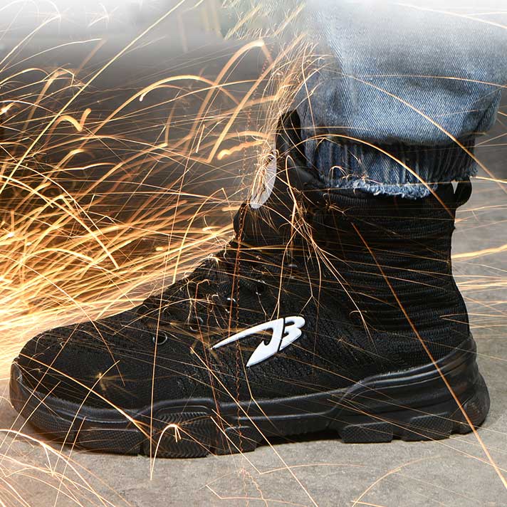 fansgemacht Neuer verschleißfester Arbeitsschutzschuh gegen Zertrümmern