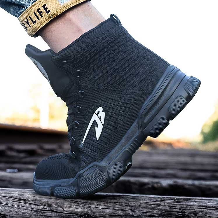 fansgemacht Neuer verschleißfester Arbeitsschutzschuh gegen Zertrümmern