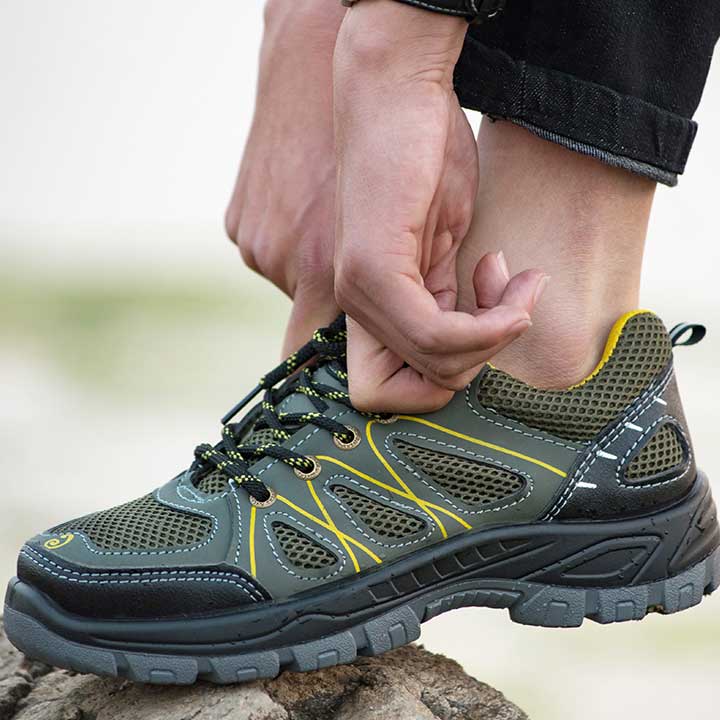 Männer Stahl Kappe Outdoor Arbeits Schuhe Casual Schutz Schuhe