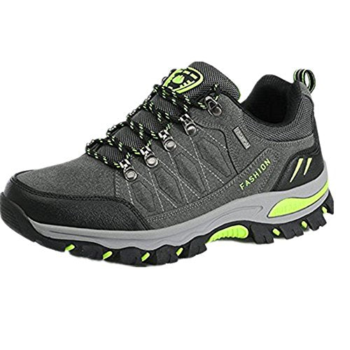 NEOKER Wanderschuhe Trekking Schuhe Herren Damen Sports Outdoor Hiking Sneaker Armee Grün Blau Schwarz Grau 36-48