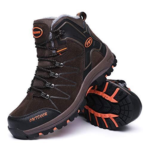 FansGemacht Winter Stiefel Herren Schnee Stiefel Wasserdichte Warm Gefütterte Knöchelstiefel Outdoor-Stiefel