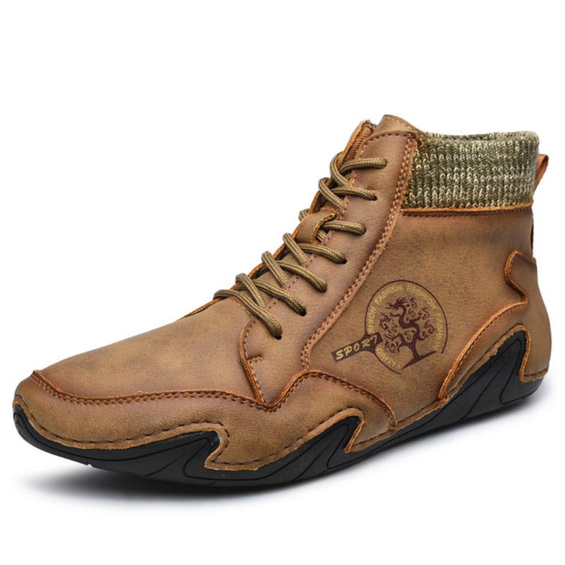 FansGemacht New Style Casual plus Baumwollschnürstiefel für Herren