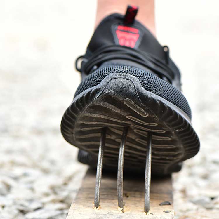 Men steel toe mesh safety shoes anti-smashing anti-piercing