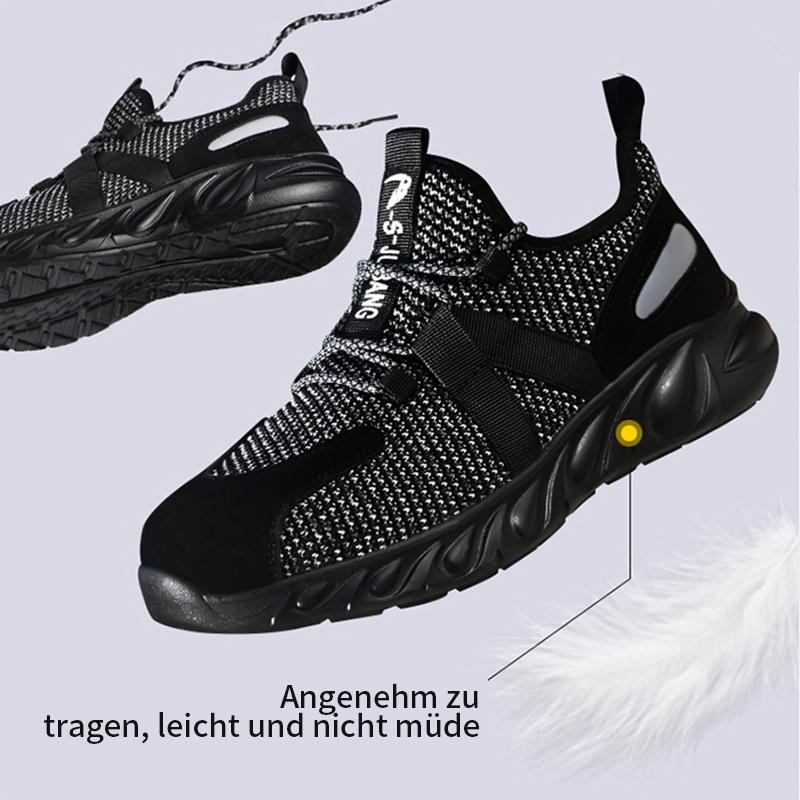 FansGemacht Atmungsaktive, pannensichere, stoßdämpfende und verschleißfeste Sicherheitsschuhe