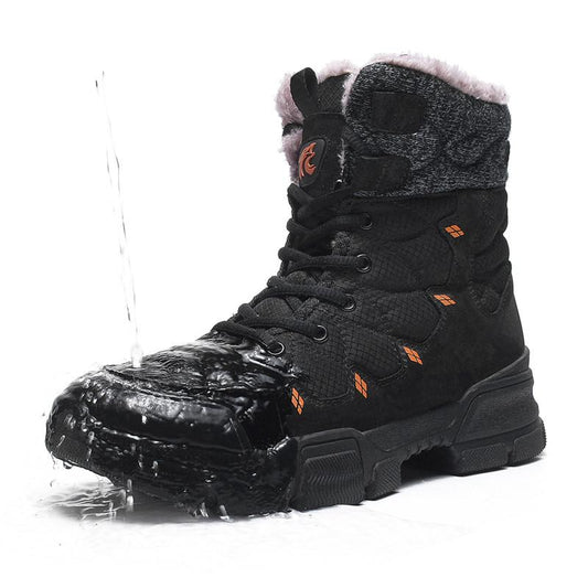 fansgemacht Winterwarme, rutschfeste, wasserdichte Wanderschuhe für Herren