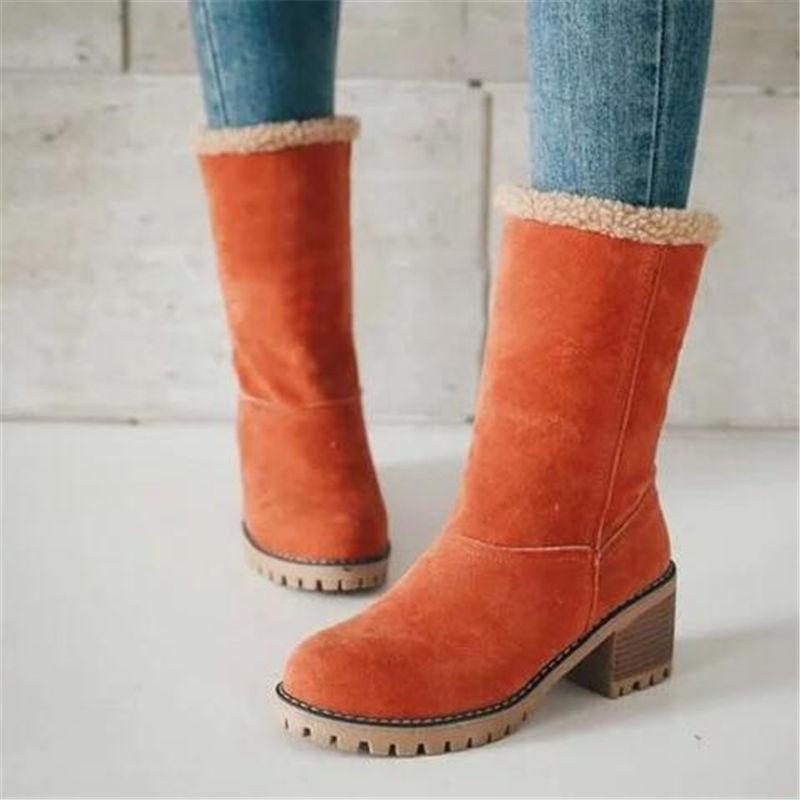 FansGemacht Warme Stiefel mit Fell