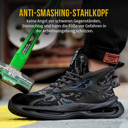 FansGemacht Neue hochwertige atmungsaktive Arbeitsschuhe mit Stahlkappe