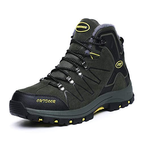 FansGemacht Winter Stiefel Herren Schnee Stiefel Wasserdichte Warm Gefütterte Knöchelstiefel Outdoor-Stiefel
