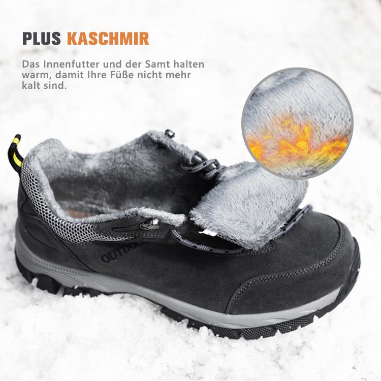 Fansgemacht Winter Outdoor Wärme und Samt rutschfeste abriebfeste Baumwollschuhe Wanderschuhe