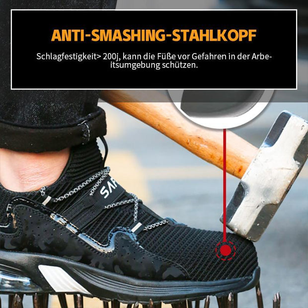 Fansgemacht Ultraleichte, atmungsaktive, Anti-Smash- und Anti-Pannen-Schutzschuhe