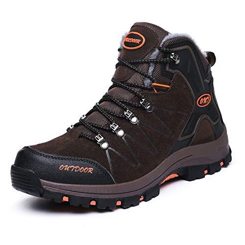 FansGemacht Winter Stiefel Herren Schnee Stiefel Wasserdichte Warm Gefütterte Knöchelstiefel Outdoor-Stiefel