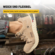 Fansgemacht Anti-Smashing und Anti-Piercing Stahl Zehen bequeme Leder Sicherheitsschuhe