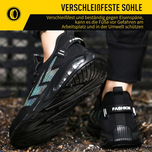 Fansgemacht Atmungsaktive Sicherheitsschuhe mit geflochtener Stahlkappe