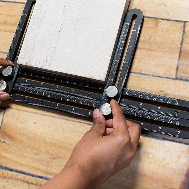 Fansgemacht Faltregel zur Messung mehrerer Winkel Aluminiumlegierung