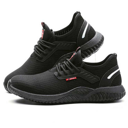 Men steel toe mesh safety shoes anti-smashing anti-piercing