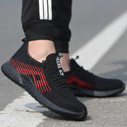 Sommer herren Outdoor Atmungsaktives Mesh Licht & Komfortable Stahl Kappe Schutzhülle Arbeit Schuhe