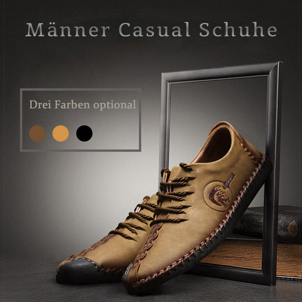 FansGemacht sommer Leder Casual Schuhe Männer Handgemachte Vintage Schuhe