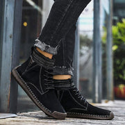 fansgemacht Winter-High-Top-Herren plus samtwarme Martin-Stiefel