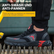 fansgemacht Arbeitsschuhe mit weichen Sohlen aus Anti-Smash- und Anti-Pannen-Gummi