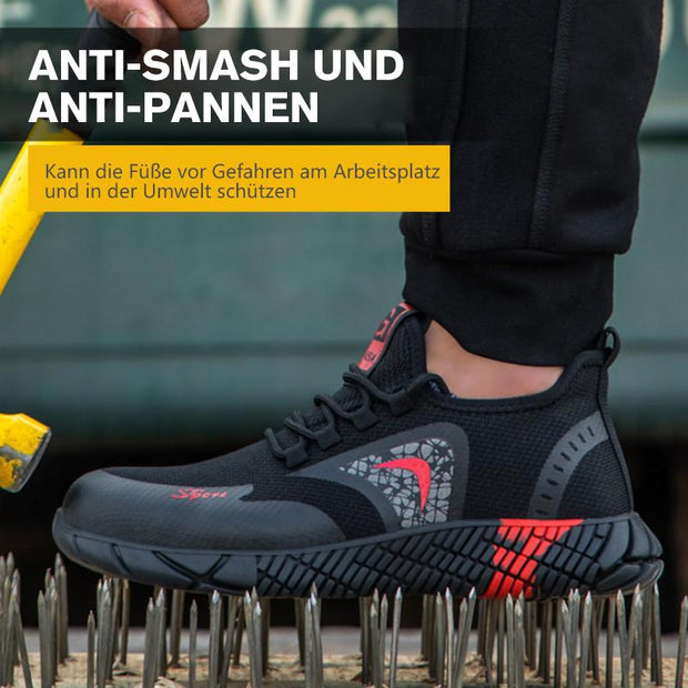 fansgemacht Arbeitsschuhe mit weichen Sohlen aus Anti-Smash- und Anti-Pannen-Gummi