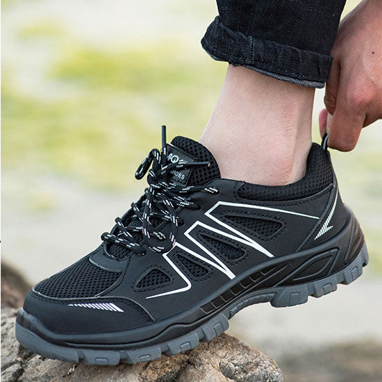 Männer Stahl Kappe Outdoor Arbeits Schuhe Casual Schutz Schuhe