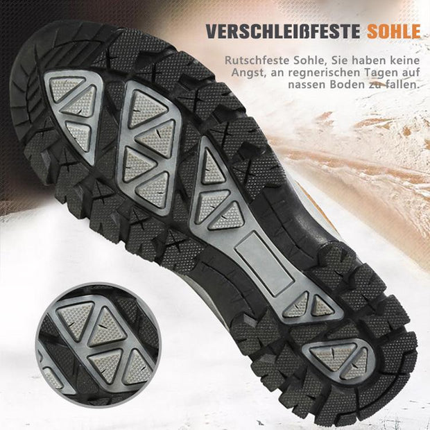 Fansgemacht Winter Outdoor Wärme und Samt rutschfeste abriebfeste Baumwollschuhe Wanderschuhe