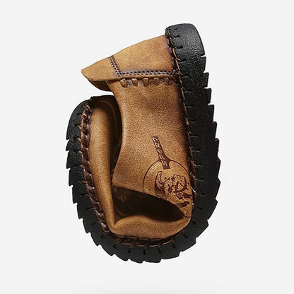 FansGemacht sommer Leder Casual Schuhe Männer Handgemachte Vintage Schuhe