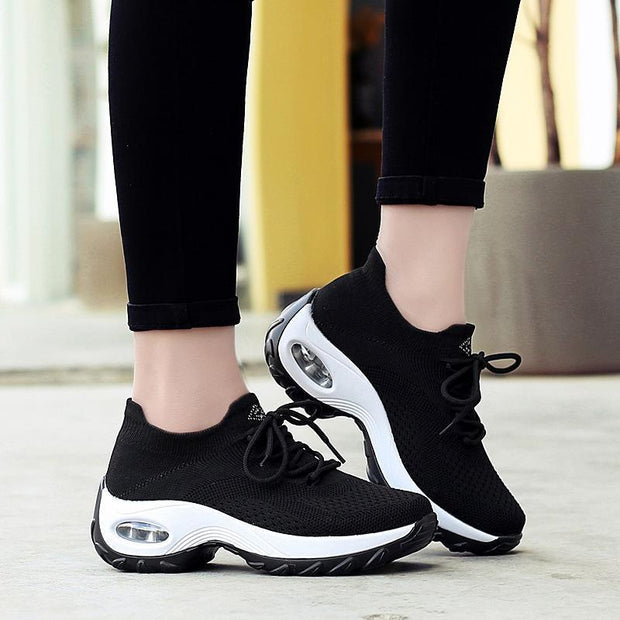 Women's Flying Woven Non-slip Breathable Comfortable  Shoes