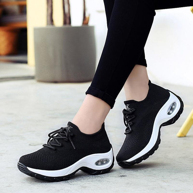 Women's Flying Woven Non-slip Breathable Comfortable  Shoes