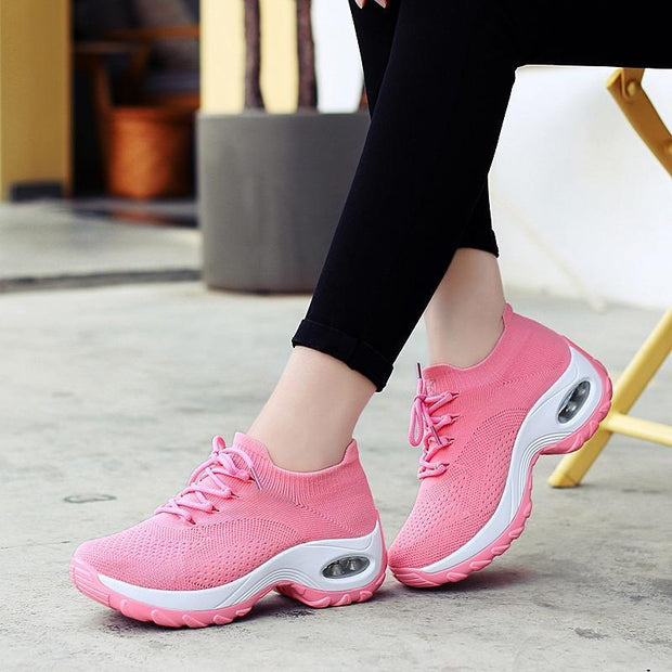 Women's Flying Woven Non-slip Breathable Comfortable  Shoes