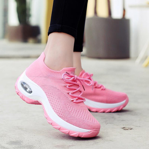 Women's Flying Woven Non-slip Breathable Comfortable  Shoes