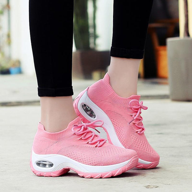 Women's Flying Woven Non-slip Breathable Comfortable  Shoes