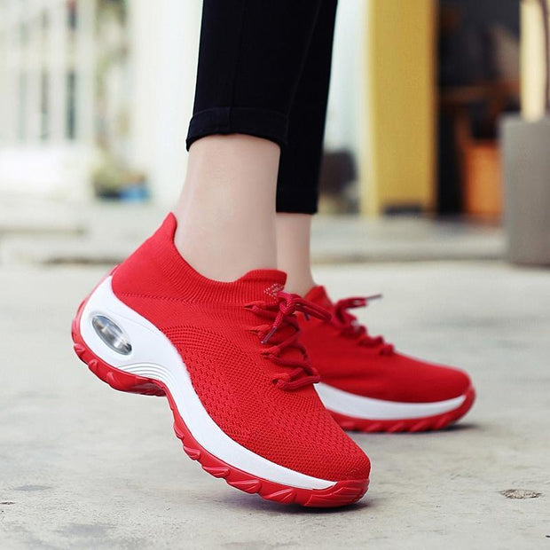 Women's Flying Woven Non-slip Breathable Comfortable  Shoes