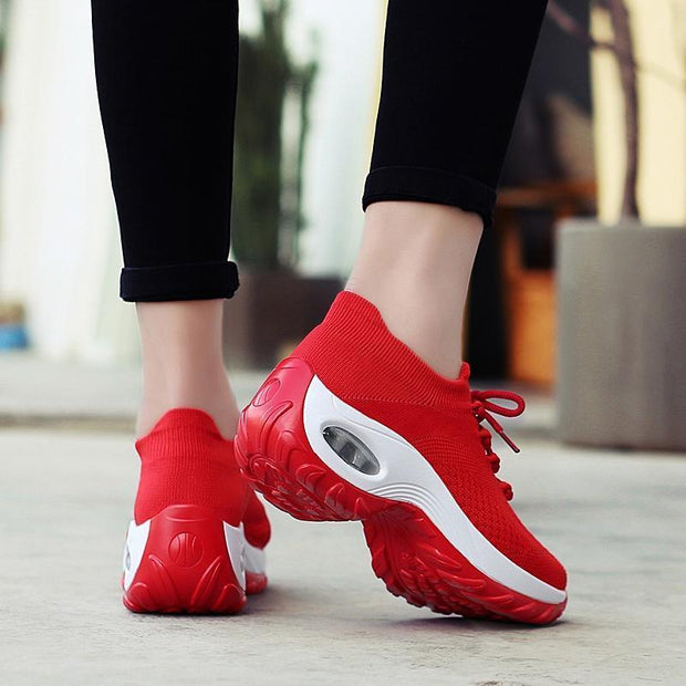 Women's Flying Woven Non-slip Breathable Comfortable  Shoes